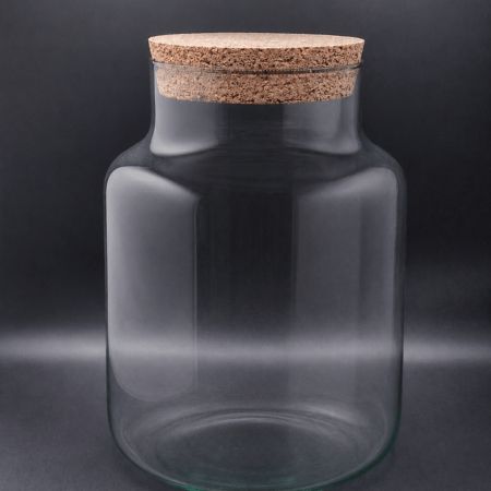Glas "Zylinder" inkl. Substrat